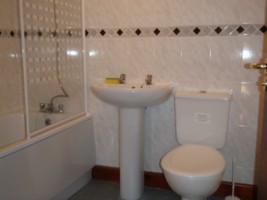 Bathroom for the Hinkley accommodation at the Acland Apartments Stogursey Bridgwater Somerset